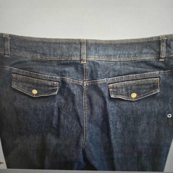 πJones New York 5 Pocket Wide Leg Jeans, 20W (more like a 16 or 18) HtH 22" - Picture 2 of 8